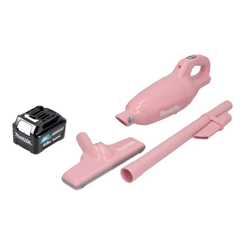 Makita CL 108 FDM1P Aspirateur à batterie 12 V max. 0,6 L rose + 1x batterie 4,0 Ah - sans chargeur