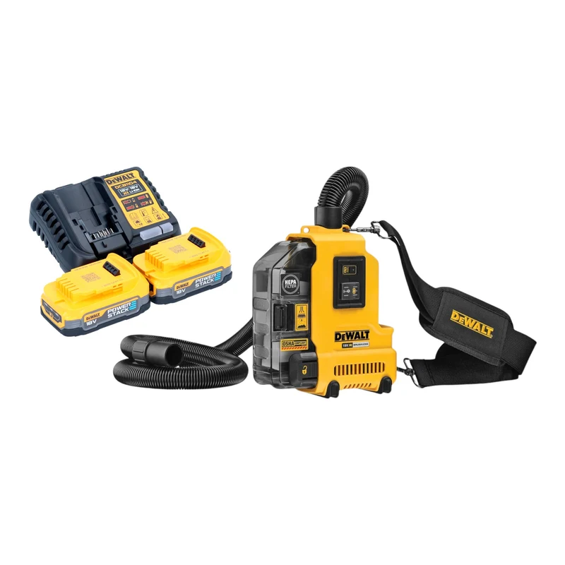 DeWalt DWH 161 E2 Aspirateur universel à batterie 18 V 0,21 l Brushless + 2x Powerstack batterie 1,7 Ah + chargeur