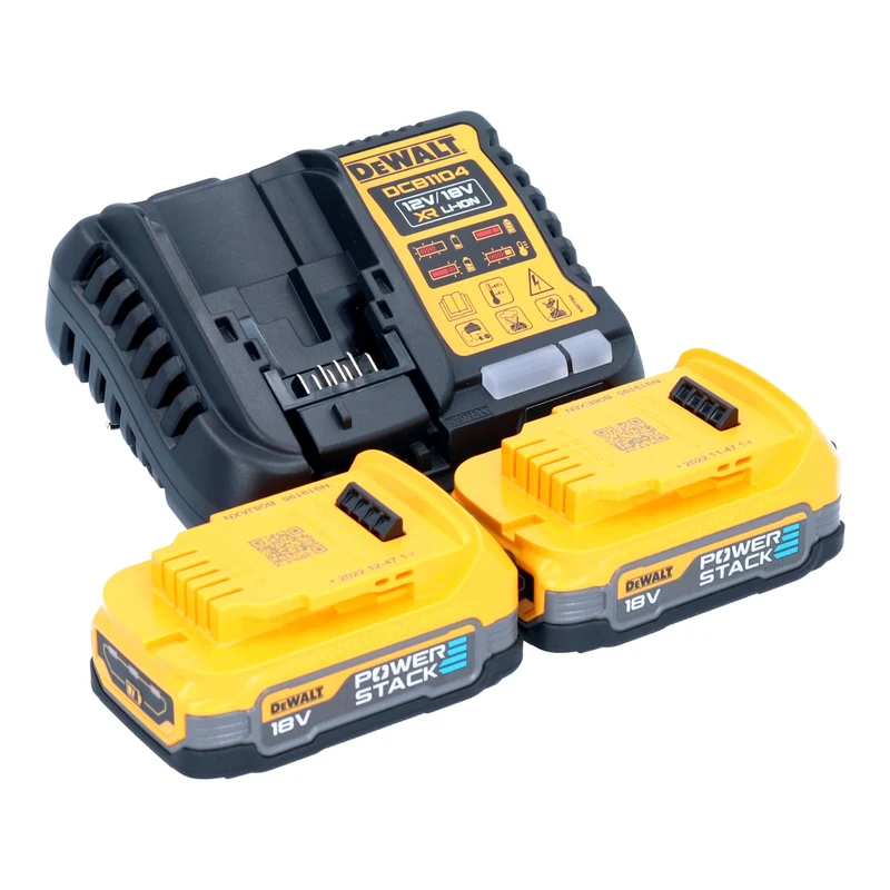 DeWalt DWH 161 E2 Aspirateur universel à batterie 18 V 0,21 l Brushless + 2x Powerstack batterie 1,7 Ah + chargeur