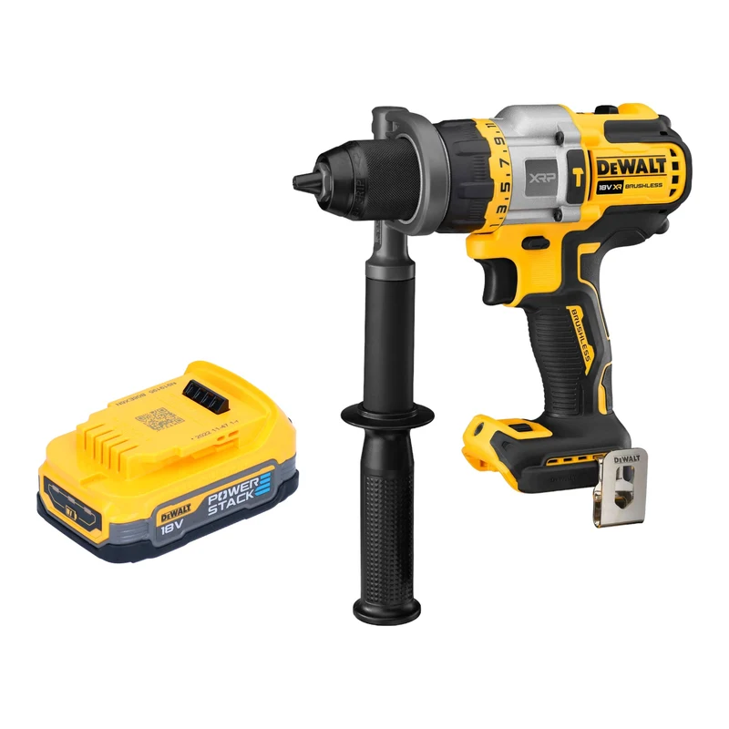 DeWalt DCD 999 N Perceuse-visseuse à percussion sans fil 18 V 95 Nm Brushless + 1x batterie Powerstack 1,7 Ah - sans chargeur