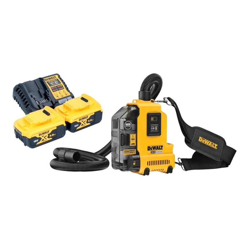 DeWalt DWH 161 P2 Aspirateur universel à batterie 18 V 0,21 l Brushless + 2x batterie 5,0 Ah + chargeur