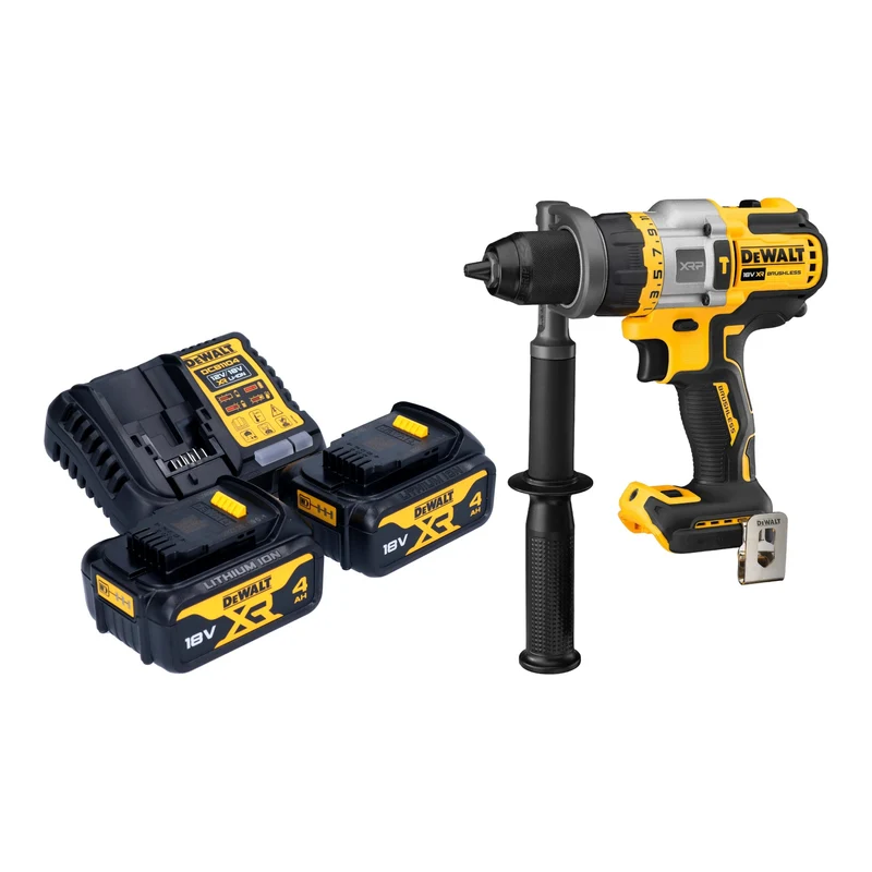 DeWalt DCD 999 M2 Perceuse-visseuse à percussion sans fil 18 V 95 Nm Brushless + 2x batterie 4,0 Ah + chargeur