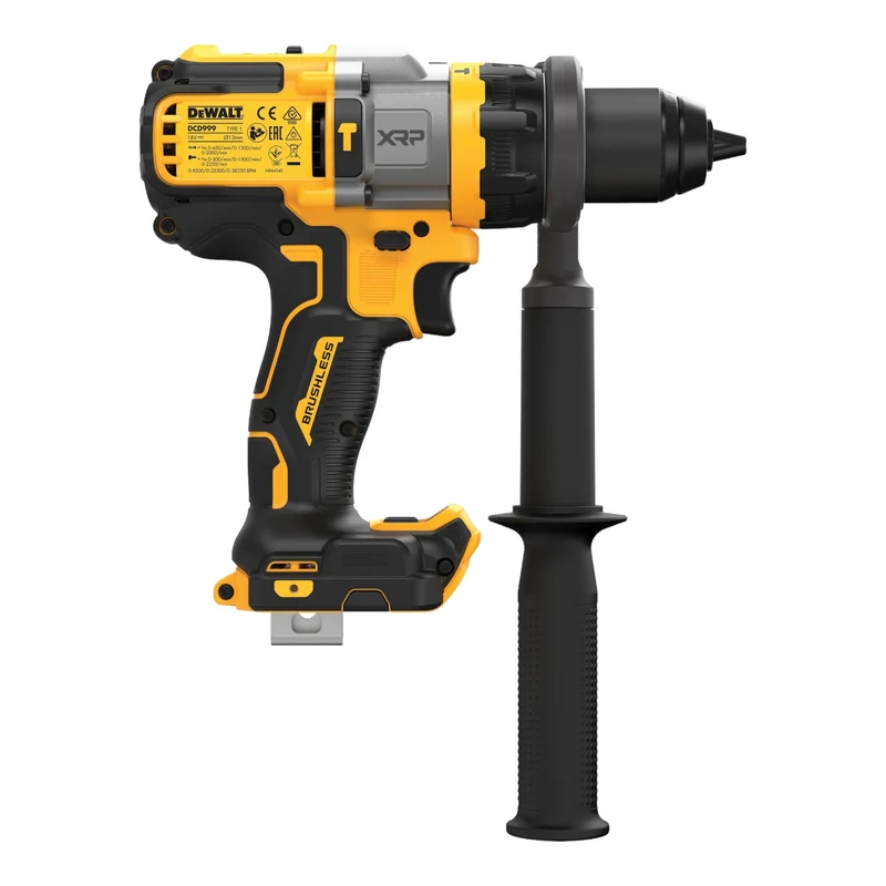 DeWalt DCD 999 E2 Perceuse-visseuse à percussion sans fil 18 V 95 Nm Brushless + 2x Powerstack batterie 1,7 Ah + chargeur