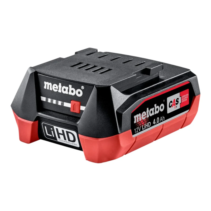 Metabo Pack de batteries LiHD 12 V 4,0 Ah / 4000 mAh Li-Ion avec indicateur de charge ( 625349000 )