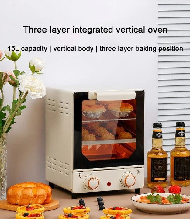 Household Mini 3-Layer Electric Toaster Oven