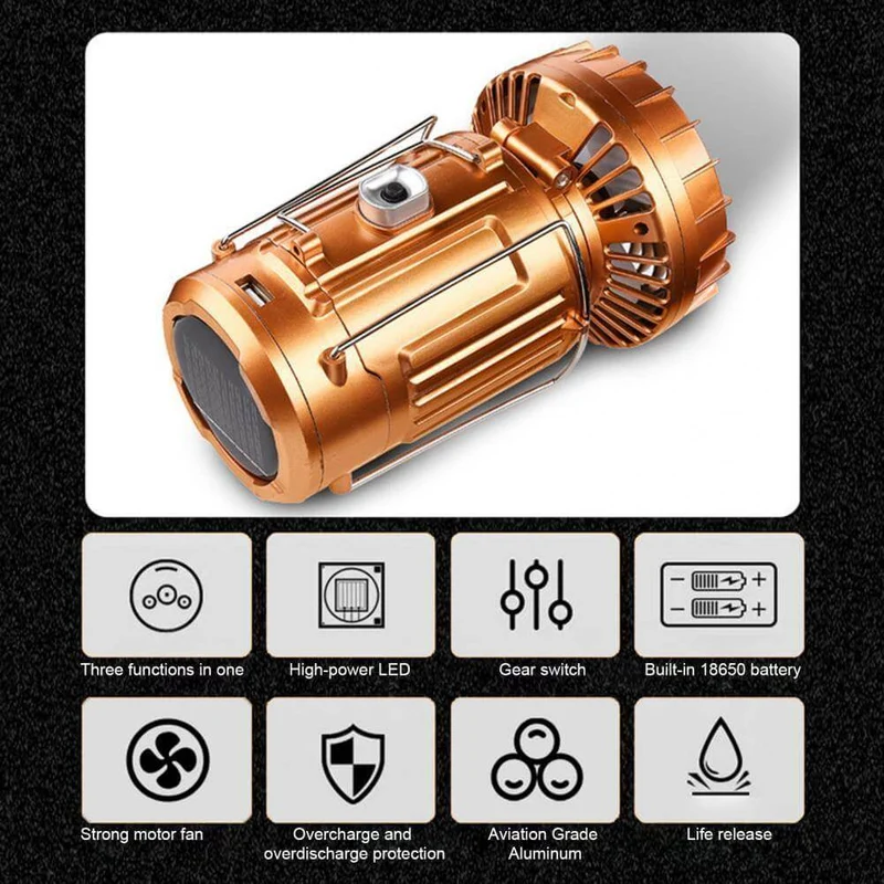 Multifunctional Waterproof Camping Power Bank Light