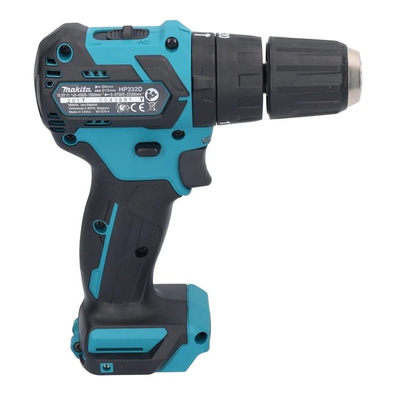 Makita HP 332 DSM1E Perceuse-visseuse à percussion sans fil 12 V max. 35 Nm Brushless + 1x batterie 4,0 Ah + chargeur + coffret