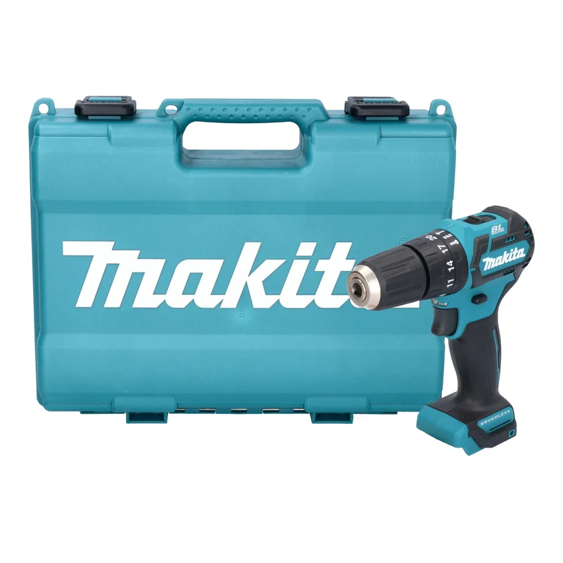 Makita HP 332 DZE Perceuse-visseuse à percussion sans fil 12 V max. 35 Nm Brushless + coffret - sans batterie, sans chargeur