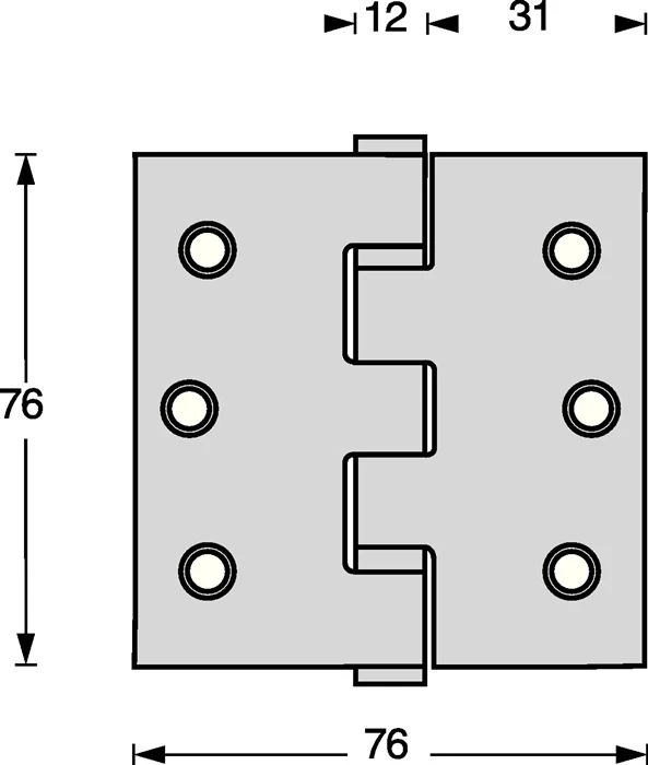 Intersteel charnière de porte à roulement à billes ( 3000255604 ) acier inoxydable à froid mat broche extensible