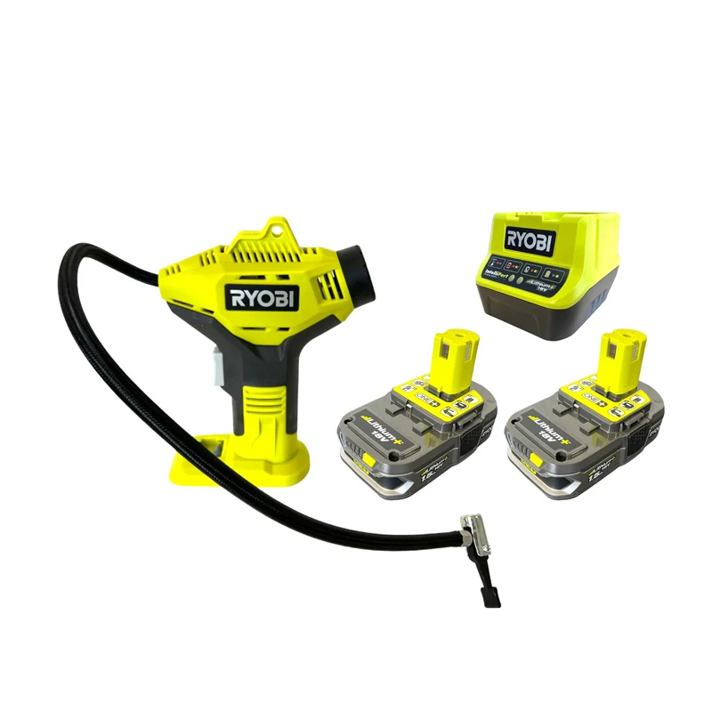 RYOBI R18PI-215 Compresseur à main sans fil 18 V 10,3 bar + 2x batterie 1,5 Ah + chargeur
