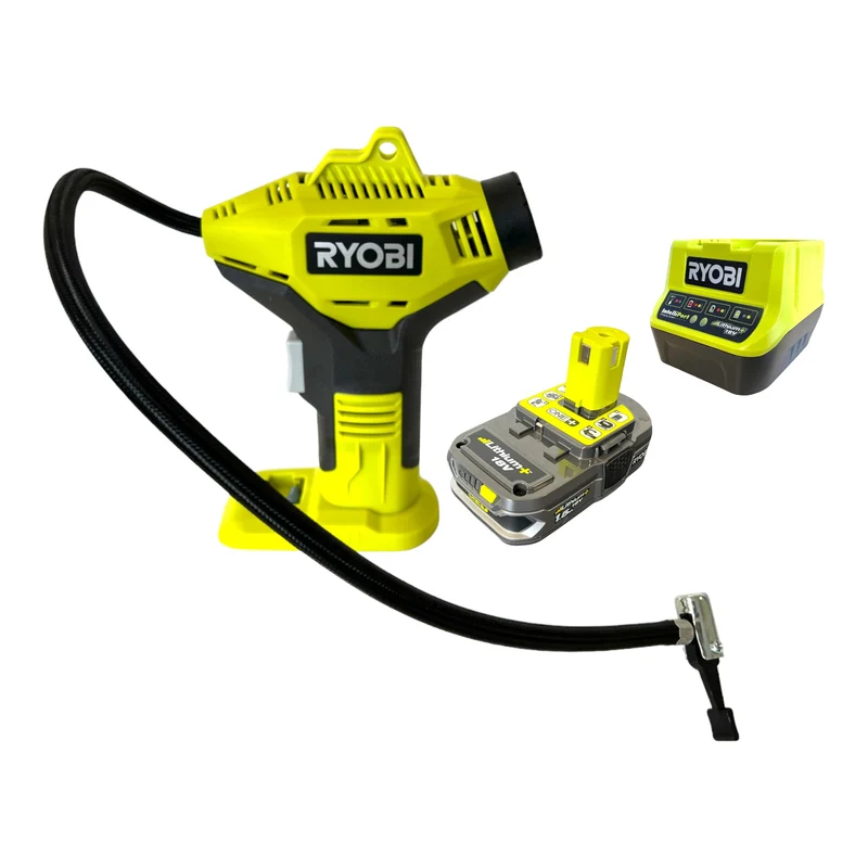 RYOBI R18PI-115 Compresseur manuel sans fil 18 V 10,3 bar + 1x batterie 1,5 Ah + chargeur