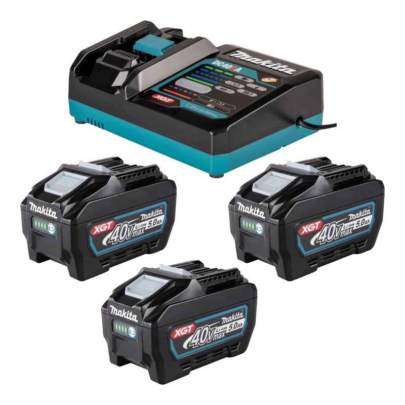 Makita Power Source Kit 3x BL 4050 F batterie 40 V max. 5,0 Ah XGT + chargeur DC 40 RA