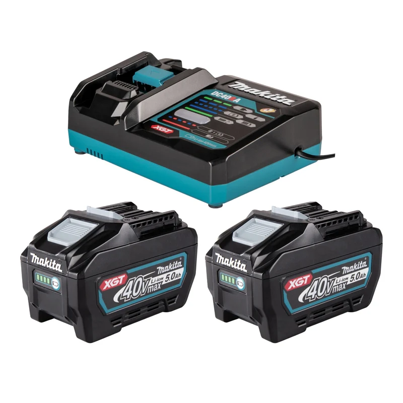 Makita Power Source Kit 2x BL 4050 F batterie 40 V max. 5,0 Ah + chargeur DC 40 RA ( 1911V6-0 )