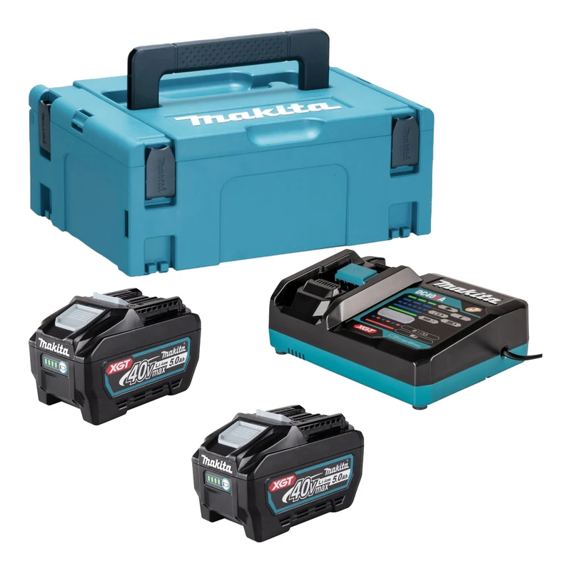 Makita Power Source Kit 2x BL 4050 F batterie 40 V max. 5,0 Ah XGT + chargeur DC 40 RA + Makpac ( 191V35-5 )