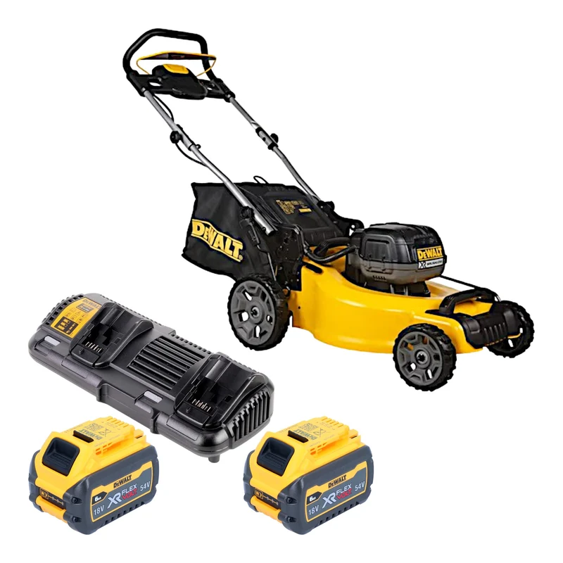 Tondeuse à gazon sans fil DeWalt DCMW 564 T2 36 V (2x 18 V) 48 cm sans balais + 2x batterie FlexVolt 6,0 Ah + chargeur
