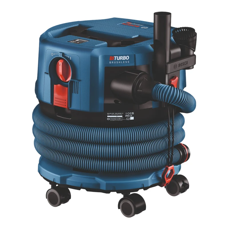 Bosch GAS 18V-12 MC Professional Aspirateur sans fil BITURBO Brushless + 2x batterie ProCore 5,5 Ah + chargeur rapide + accessoires