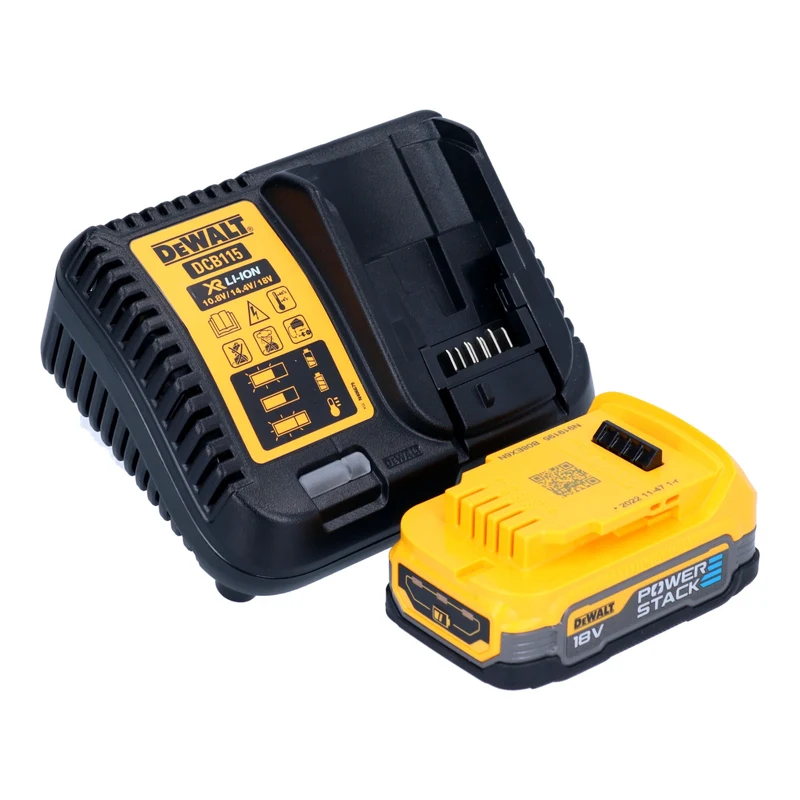 DeWalt DCF 620 E1T Visseuse pour cloisons sèches sans fil 18 V 30 Nm Brushless + 1x batterie Powerstack 1,7 Ah + chargeur + TSTAK