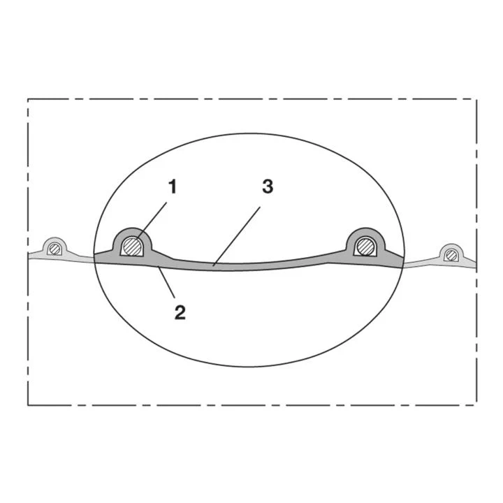 NORRES Tuyau d'aspiration et de soufflerie PROTAPE(R) PUR 330 FOOD Diamètre intérieur 40 mm Diamètre extérieur 47 mm ( 4501402202 )