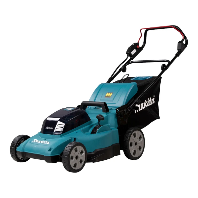 Makita DLM 480 CT2 Tondeuse à gazon sans fil 36 V ( 2x 18 V ) 48 cm 62 l + 2x batterie 5,0 Ah + chargeur