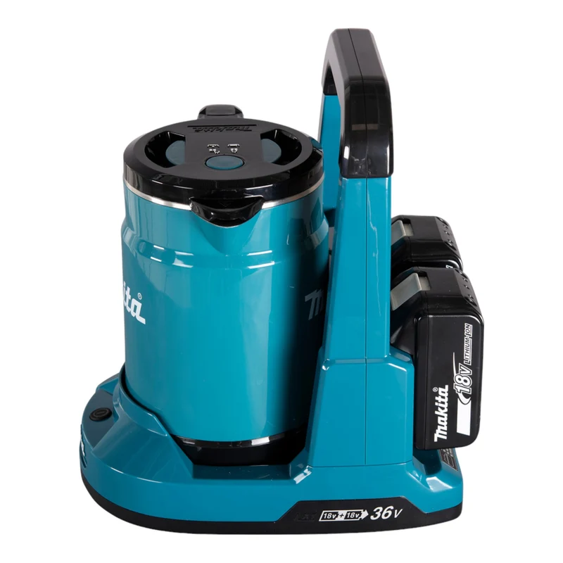 Makita DKT 360 CT2 Bouilloire sans fil 36 V ( 2x 18 V ) 0,8 L + 2x batterie 5,0 Ah + chargeur double