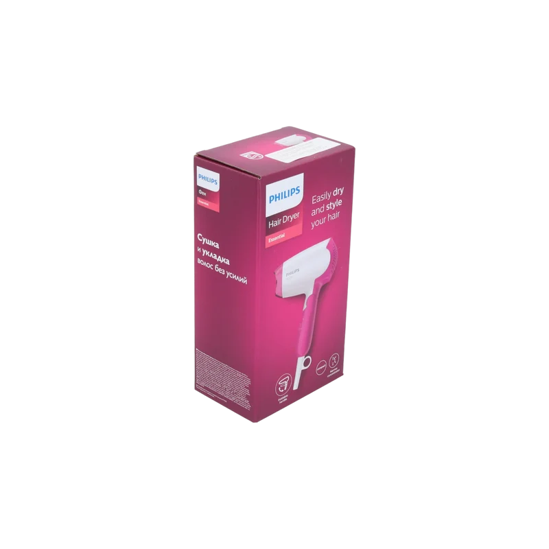 Philips BHD 003/00 DryCare Essential sèche-cheveux 1400 watts blanc / rose
