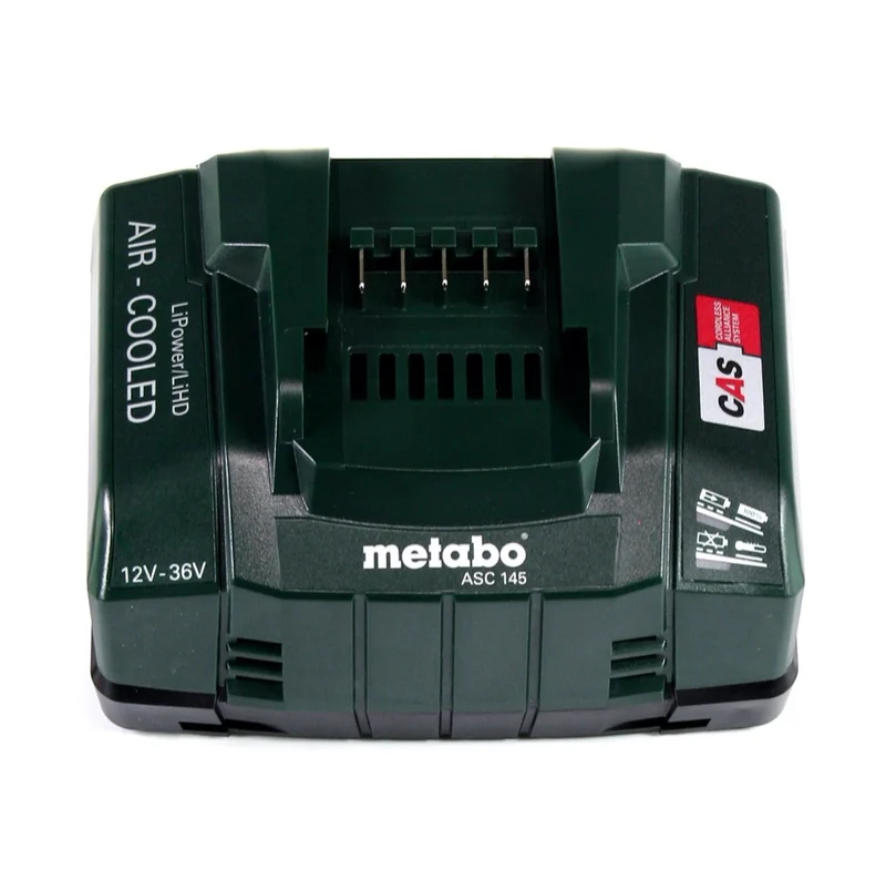 Metabo Set de base 18 V - 2x Batteries 10,0 Ah LIHD + Chargeur ASC 145 système CAS