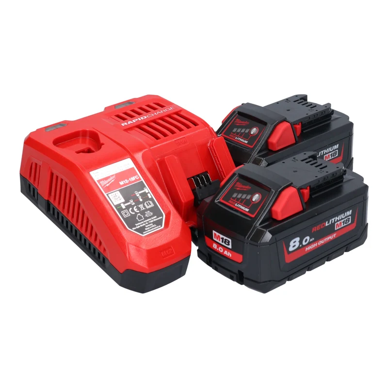 Milwaukee M18 FPM-802X Batterie 18 V 20 l Brushless + 2x Batterie 8,0 Ah + chargeur + HD Box