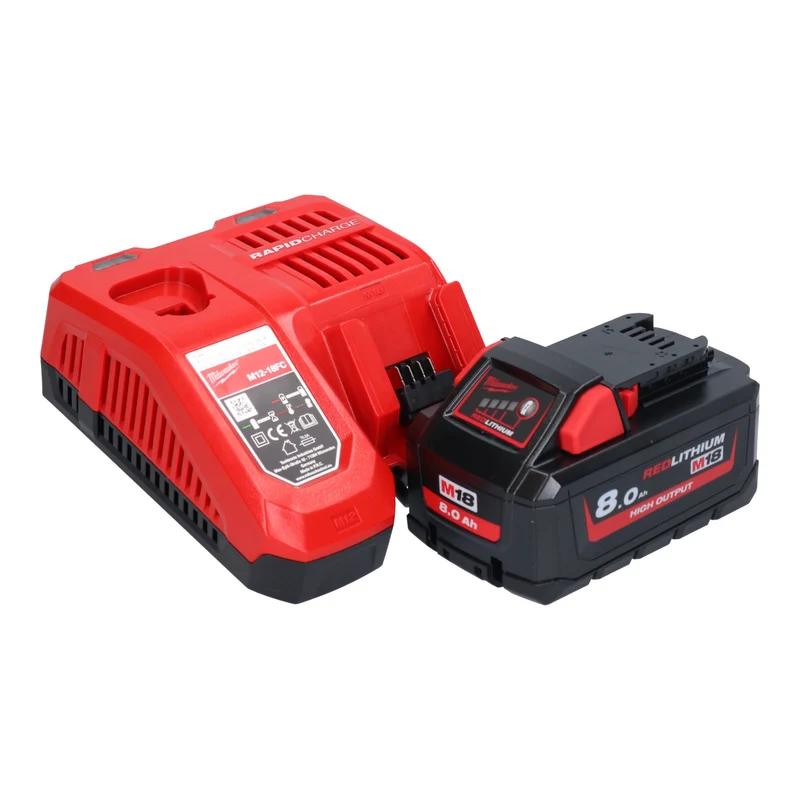 Milwaukee M18 FPM-801X Batterie 18 V 20 l Brushless + 1x Batterie 8,0 Ah + chargeur + HD Box