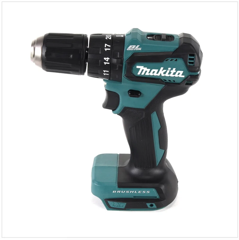 Makita DHP 483 RFJ 18 V Li-Ion Perceuse visseuse à percussion sans fil 18 V Brushless en Coffret MAKPAC + 2x Batteries BL 1830 3,0 Ah + Chargeur DC18RC