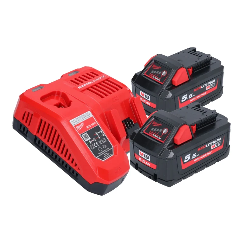 Milwaukee M18 FPM-552X Batterie Rhrgert 18 V 20 l Brushless + 2x Batterie 5,5 Ah + Chargeur + HD Box