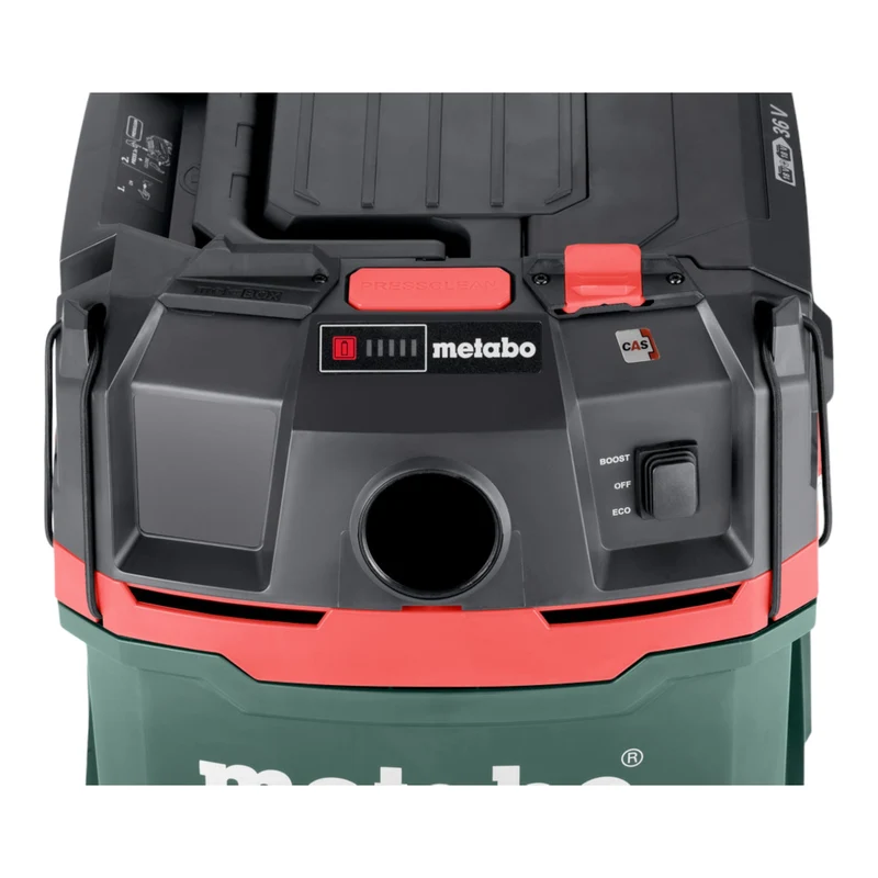 Metabo AS 36 18 L 20 PC Aspirateur eau et poussières sans fil 36 V ( 2x 18 V ) 20 L + 4x batterie LiHD 8,0 Ah + chargeur double