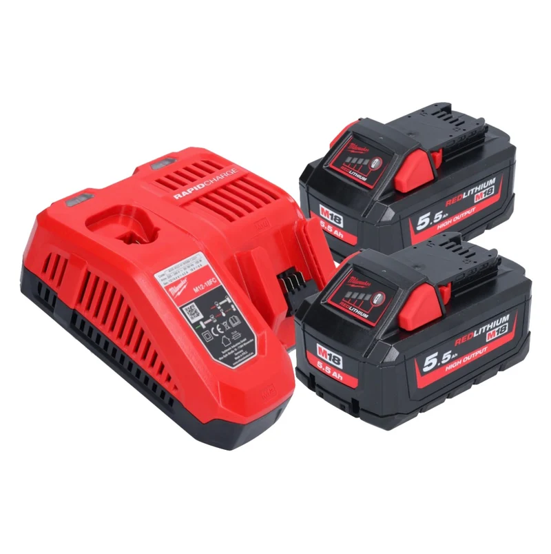 Milwaukee M18 FPD3-552 Perceuse-visseuse à percussion sans fil 18 V 158 Nm Brushless + 2x batterie 5,5 Ah + chargeur