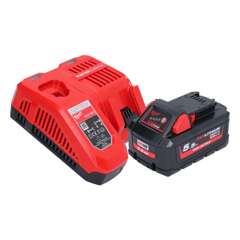 Milwaukee M18 FPD3-551 Perceuse-visseuse à percussion sans fil 18 V 158 Nm Brushless + 1x batterie 5,5 Ah + chargeur
