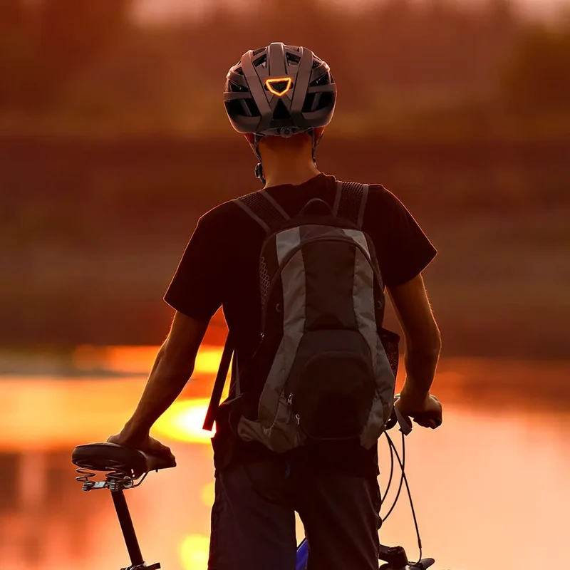 Bike Helmet with LED Light
