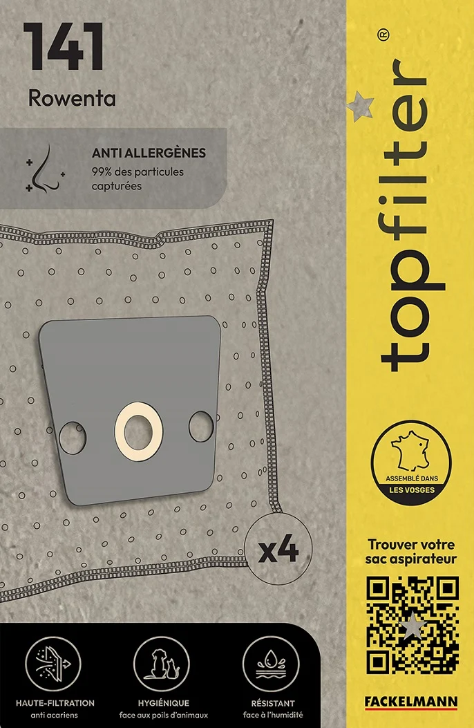 Sac TopFilter PREMIUM 64141 Rowenta