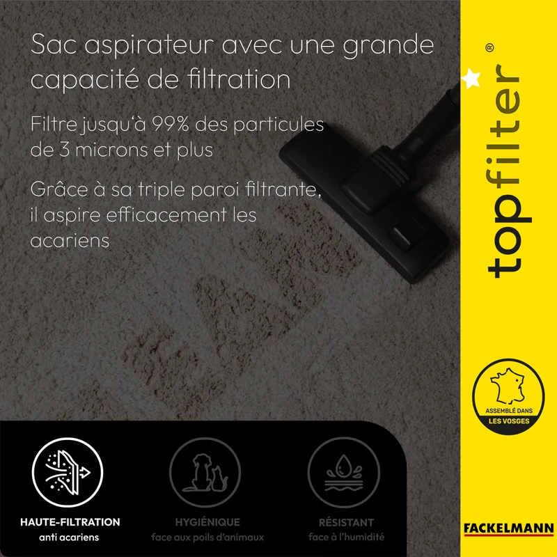 Sac TopFilter PREMIUM 64876 Bosch Siemens