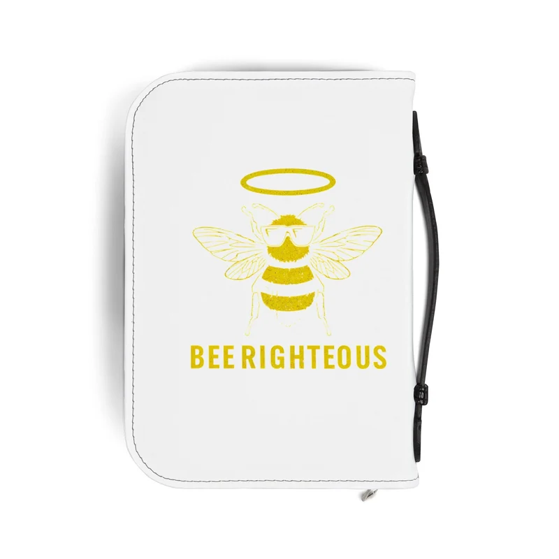 Honey Bee Bible Cover | Religious Gift & Faith Organizer, Inspirational Holder