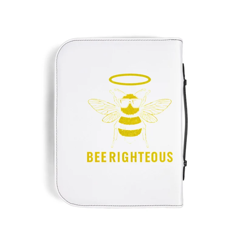 Honey Bee Bible Cover | Religious Gift & Faith Organizer, Inspirational Holder