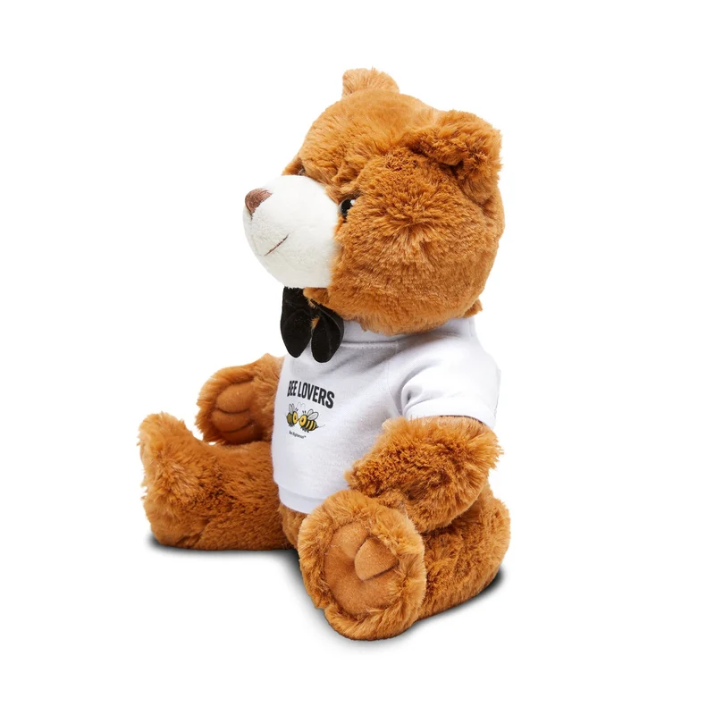 Valentine's Bee Lovers Teddy Bear with T‑Shirt