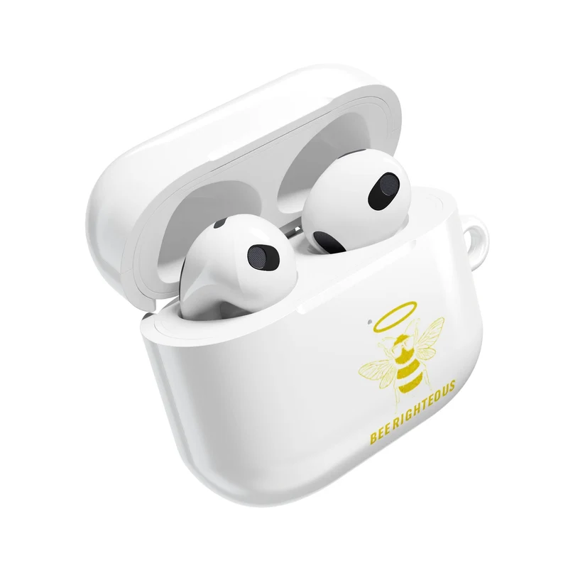 Nature Lover Gift: Bee-Themed AirPod Cases - Cute Tech Accessories for Music Lovers, Fun Gift Idea