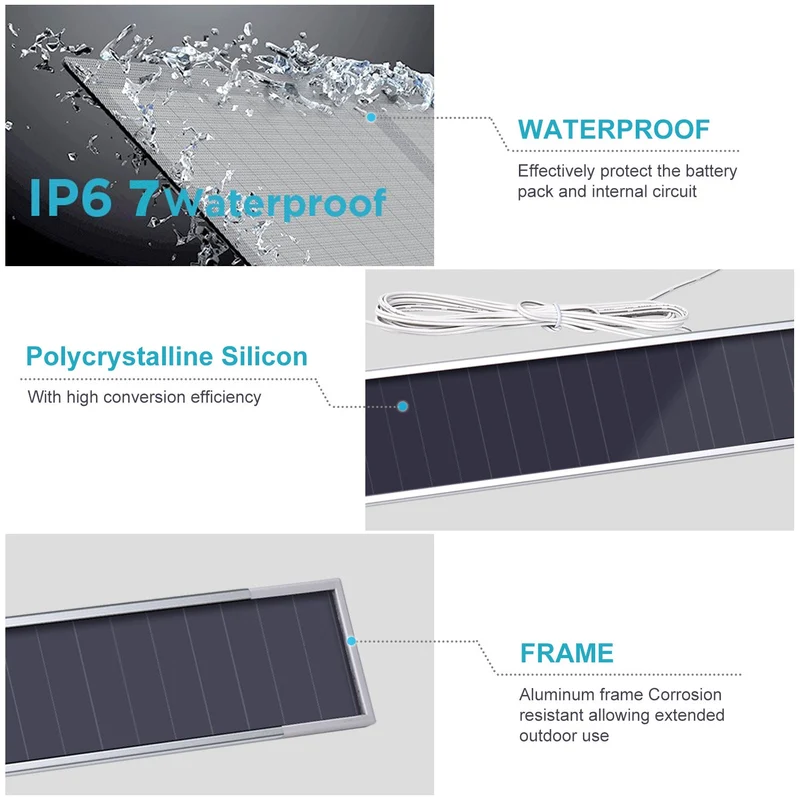 Sortfle Solar Charger, Solar Blinds Charger, 8.4V Solar Panel fow Window Shade