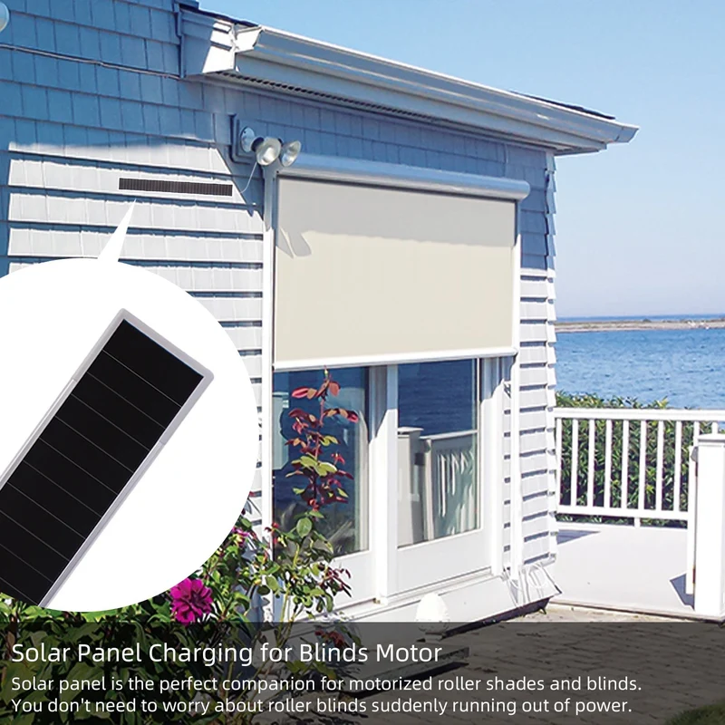 Sortfle Solar Charger, Solar Blinds Charger, 8.4V Solar Panel fow Window Shade