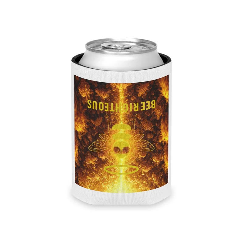 Bee Righteous Can Cooler - Eco-Friendly Party Beverage Holder & Summer BBQ Must-Have