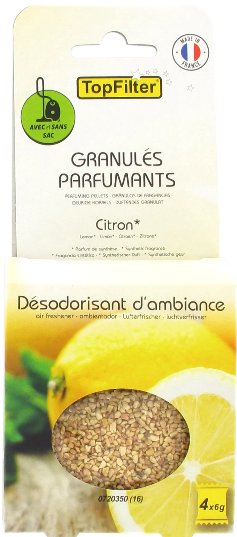 Granulés parfumants senteur citron