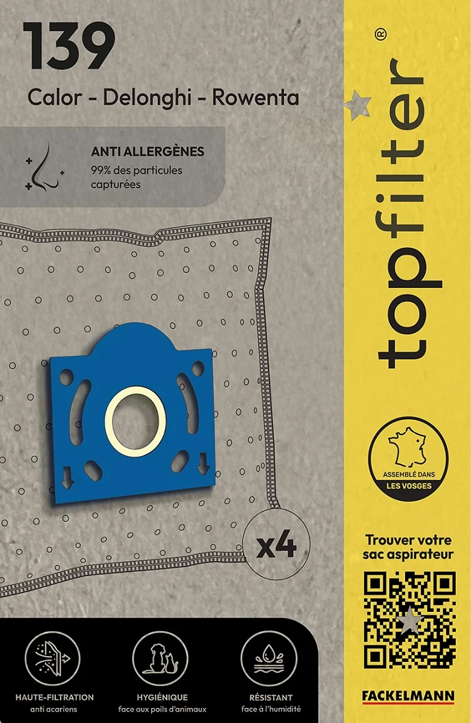 Sac TopFilter PREMIUM 64139 Rowenta