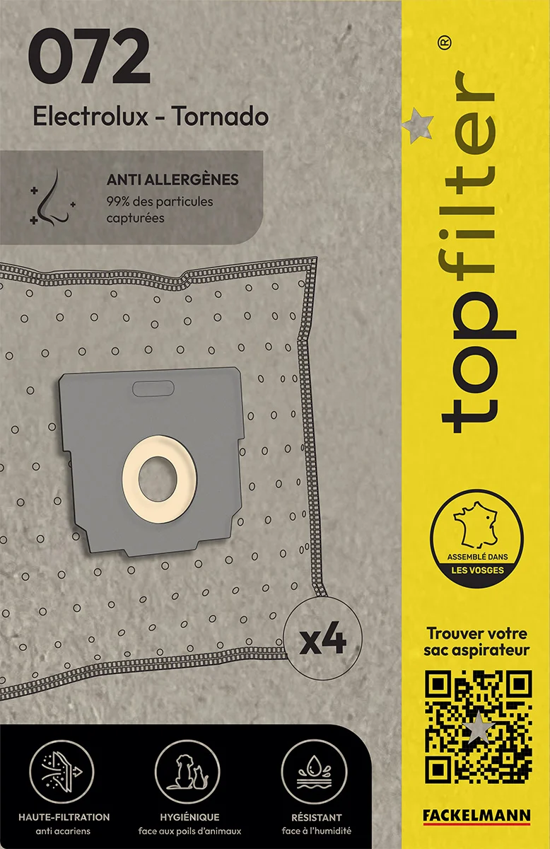 Sac TopFilter PREMIUM 64072 Electrolux Tornado