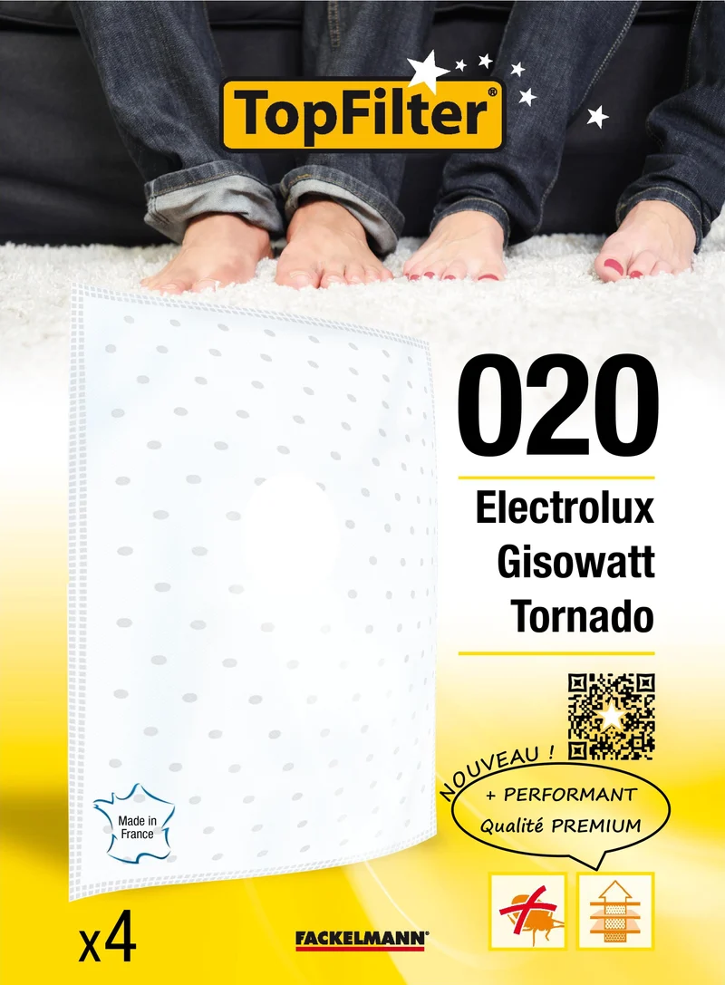 Filtre protection moteur TopFilter PREMIUM 64020 pour aspirateur seau Electrolux Gisowatt Tornado