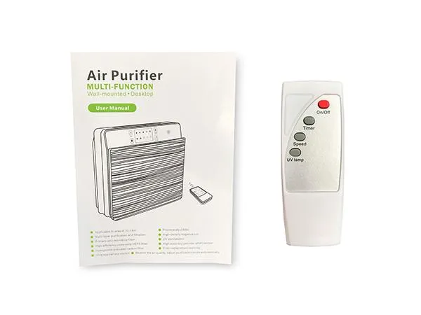 Wall Mountable UVC Air Purifier and HEPA Filter