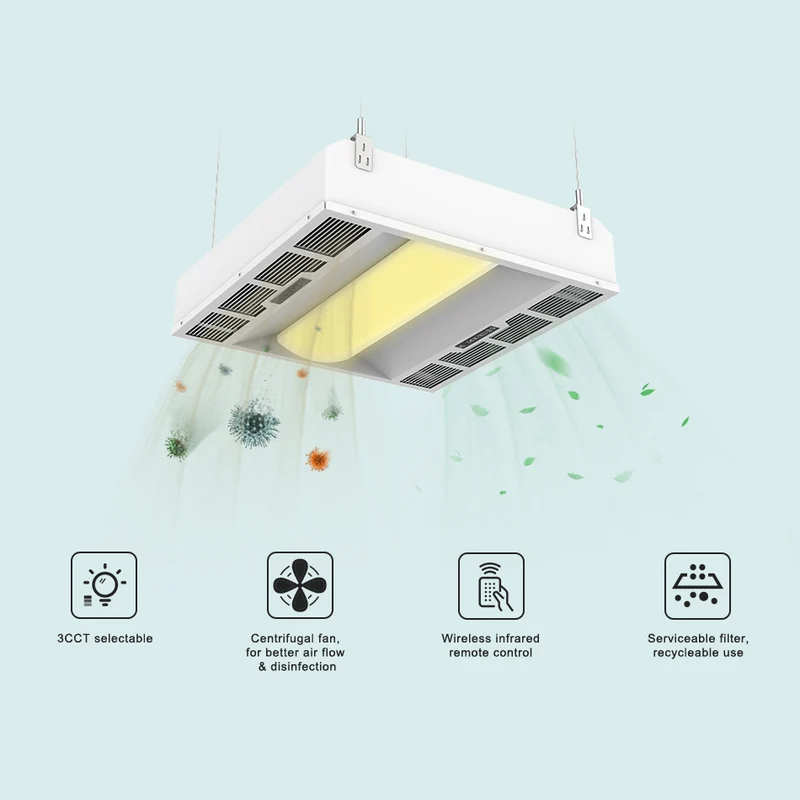254nm GermAwayUV UVC Troffer Light Sanitizer
