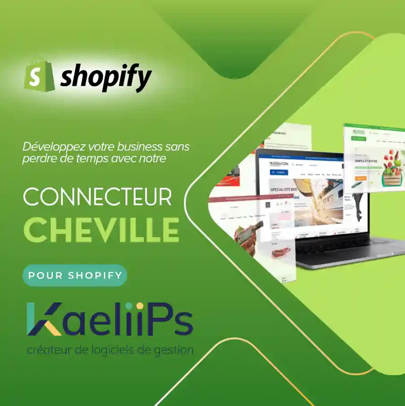 Connecteur Cheville Kaeliips pour Shopify